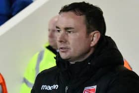 Morecambe manager Derek Adams