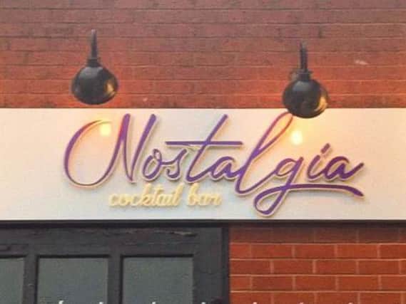 Nostalgia Cocktail Bar on Fylde Road in Preston