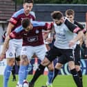 Action from Brig’s home defeat by South Shields (photo: Ruth Hornby)