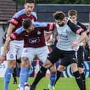 Action from Brig’s home defeat by South Shields (photo: Ruth Hornby)