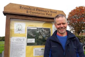Campaigner Jon Barry at Freeman's Wood.