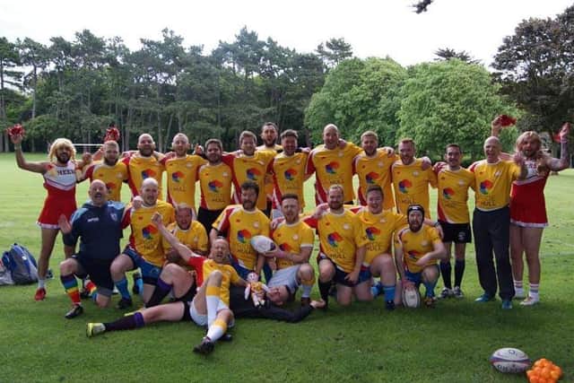 The North of England Barbarians squad photo at the Union Cup 2019 (Credit Lizzy James-Hurst)