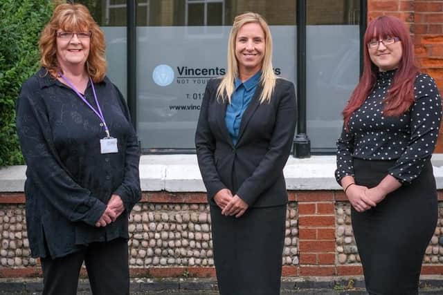 Vincents Solicitors' probate team Donna Matthews, head of Vincents new Probate Team, with Karen Cooper (left) and Amy Whiteside (right)