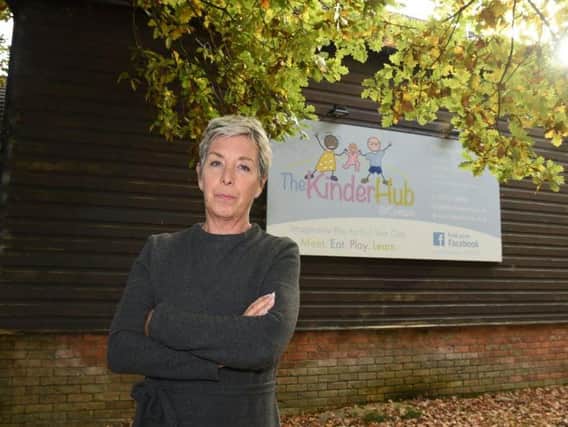 Elaine Cooke, manager of the Kinder Hub play centre, in Cottam