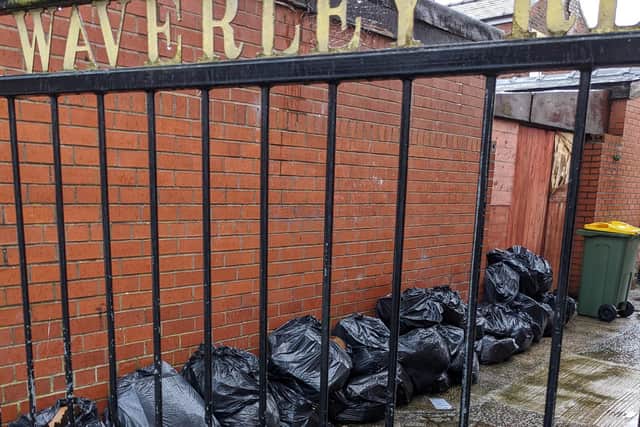 The piles of rubbish bags were investigated by Preston City Council