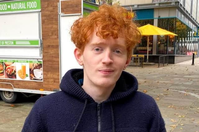 Oliver Tucker, 22, from Preston, said: "I am just trying to get through it and carry on as best I can, like everyone else." (Picture: James Holt for the Lancashire Post)