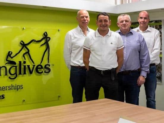 Recycling Lives Ltd’s new Board (L-R) Andrew Hodgson, Danny Jackson, Gerry Marshall and Chris Chambers