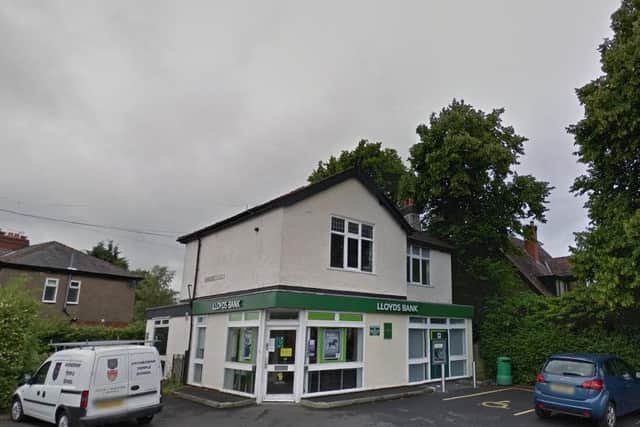 Lloyds Bank in Garstang Road, Fulwood has also had to close due to another staff member being separately diagnosed with COVID-19 in an unrelated case. Pic: Google