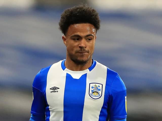 Huddersfield Town’s Josh Koroma during the midweek win over Derby County