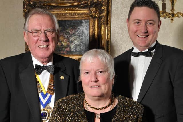 Paul Ingram pictured in 2015 with former head Jo Venn and current Balshaw's headteacher Steven Haycocks
