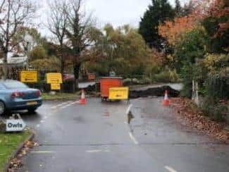 Roadworks at the centre