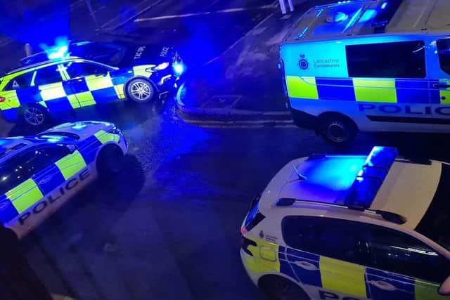 Police closed off part of Plungington Road, near the junction with Blackpool Road, whilst emergency services worked at the scene last night (October 26)