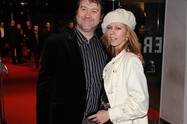 Kate Garraway with husband Derek Draper, who remains mostly unresponsive in hospital after a 7-month battle with coronavirus. Pic: Time Ireland/PA Wire