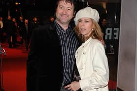 Kate Garraway with husband Derek Draper, who remains mostly unresponsive in hospital after a 7-month battle with coronavirus. Pic: Time Ireland/PA Wire