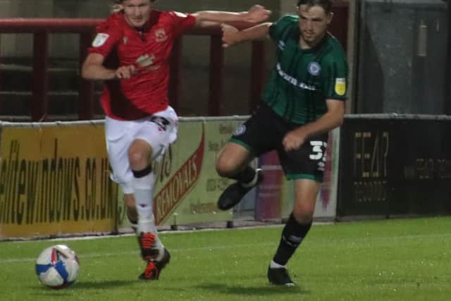 Freddie Price made his league debut for Morecambe in midweek