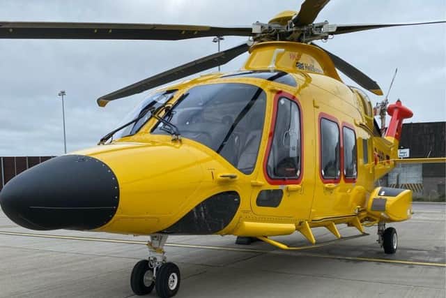 An AW169 helicopter, the type soon to be seen in the skies above Blackpool Airport operated by Belgian firm NHV Group