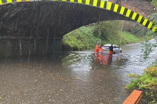 Croston Road, between Lostock Hall and Farington Moss, yesterday (Thursday, October 29)