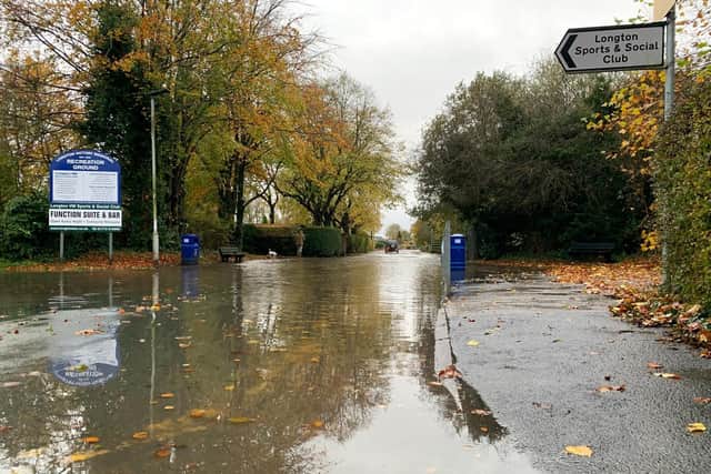 School Lane in Longton yesterday afternoon (Thursday, October 29)