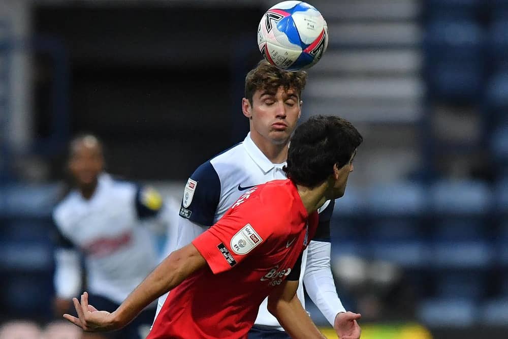 Ryan Ledson with Birmingham City's Mikel San Jose