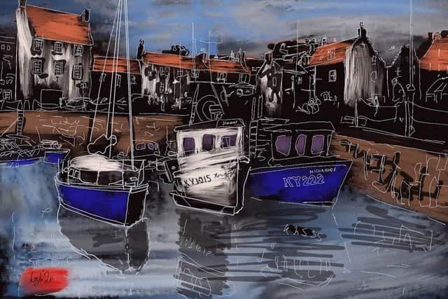 One of the pieces seen in the Lodge Artists online exhibition