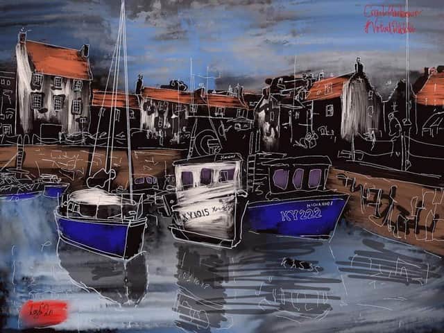One of the pieces seen in the Lodge Artists online exhibition