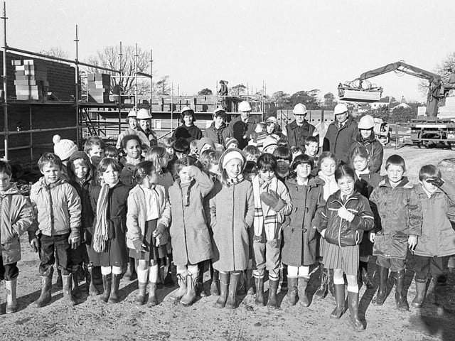 Young students donned their wellies to go on an unusual school outing - to a building site. And the guided tour of the development proved as popular as the more traditional days out to the zoo. Pictures are pupils of St Clare's Primary School, Fulwood, who visited the POCO homes site as part of a project on buildings