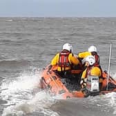 RNLI Morecambe's inshore lifeboat was called out to an upturned kayak in the sea at Middleton Sands.