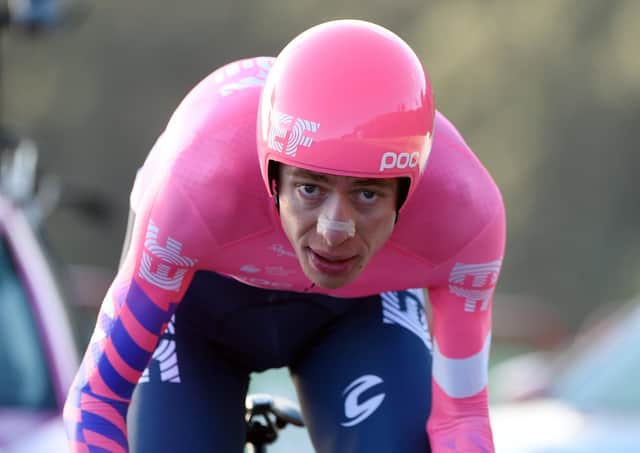 Team Education First rider Hugh Carthy competes during the 13th stage of the 2020 La Vuelta cycling tour of Spain (Getty Images)