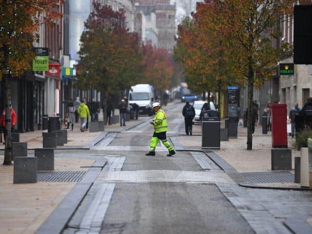 A usually busy Fishergate stood abandoned this morning