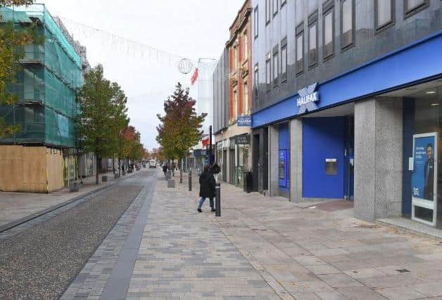 Shoppers opted to stay indoors instead of hitting the high street