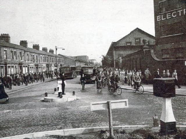 Hundreds of workers would make a quick exit from English Electric on Strand Road at the end of the day