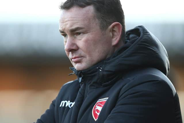 Morecambe manager Derek Adams   Picture: Getty Images