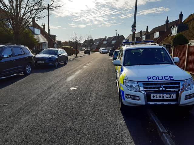 Police in Fulwood on Friday