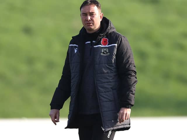 Morecambe manager Derek Adams   Picture: Getty Images