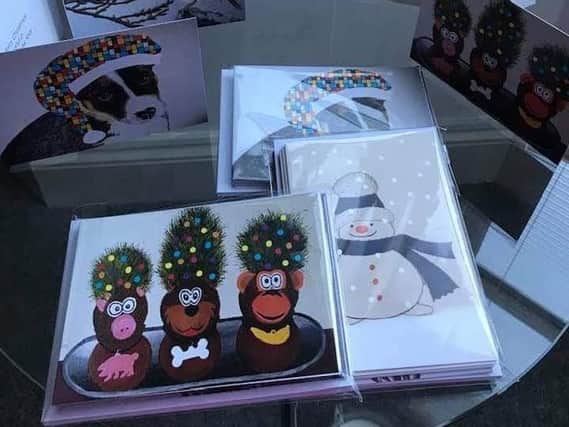 Members of Headway Lancaster and Morecambe made Christmas cards during lockdown to make money for the charity.