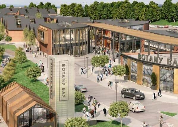 An image of what the retail outlet village was going to look like