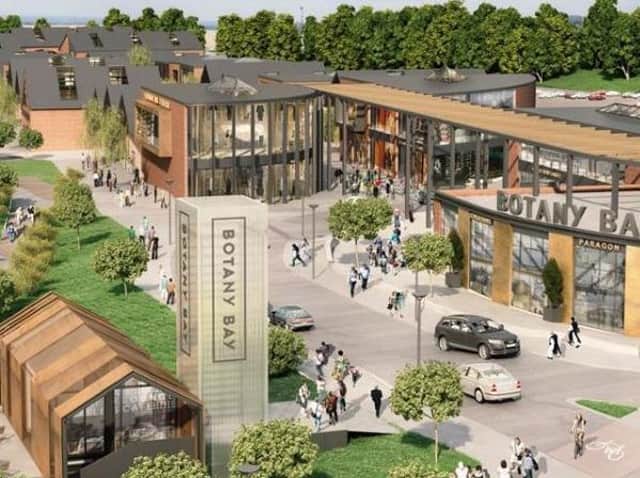 An image of what the retail outlet village was going to look like
