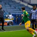 Garry Monk on the touchline at Hillsborough during Preston North End's 3-1 win over Sheffield Wednesday in July