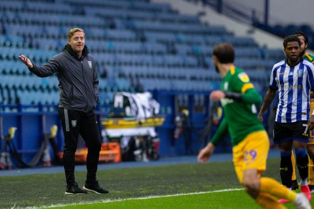 Garry Monk on the touchline at Hillsborough during Preston North End's 3-1 win over Sheffield Wednesday in July