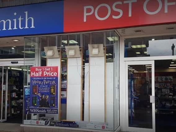 The WH Smith store and Post Office, New Market Street, Chorley