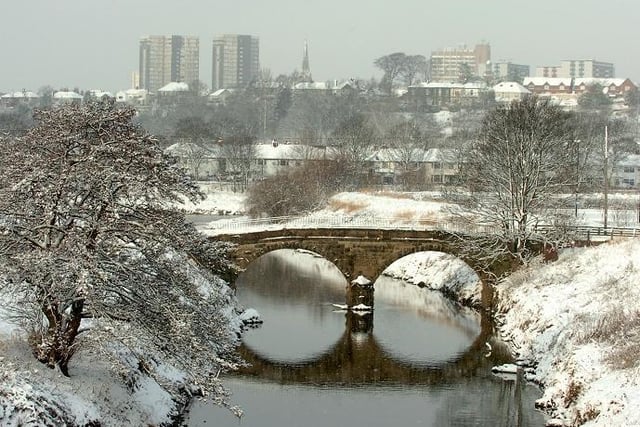A snowy scene in Preston, 2010
