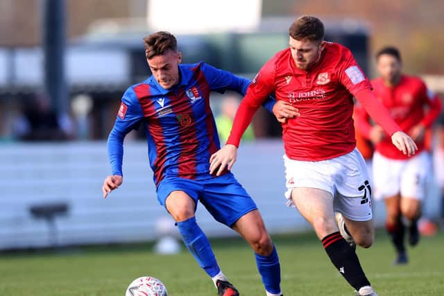 Morecambe go into tomorrow's game on the back of FA Cup success at Maldon and Tiptree Picture: Getty Images