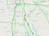 Emergency services rushed to the M61 northbound between junctions 8 and 9. (Credit: AA)
