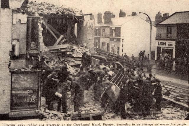 Newspaper cutting reveals the aftermath of The Greyhound pub tragedy