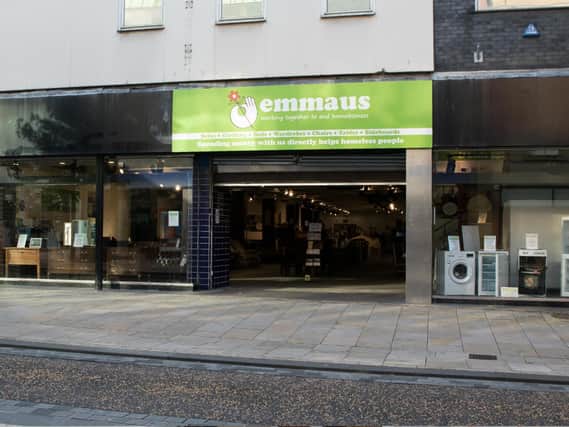 The Emmaus charity shop store on Preston's Fishergate