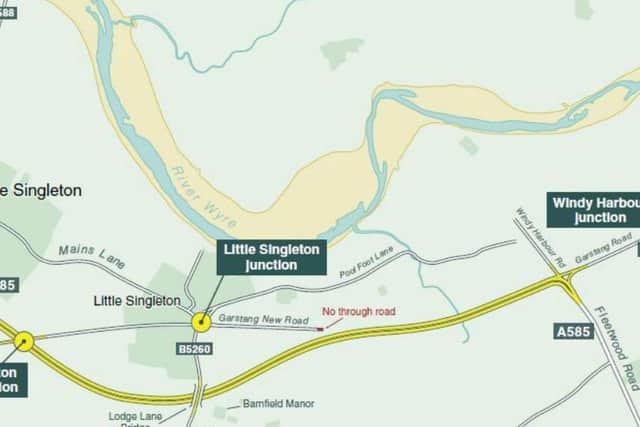 The £150m Windy Harbour to Skippool bypass project