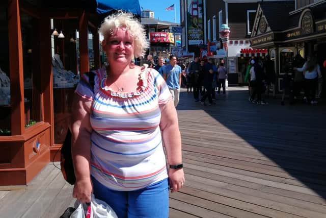 Kay has lost over 72lb since January