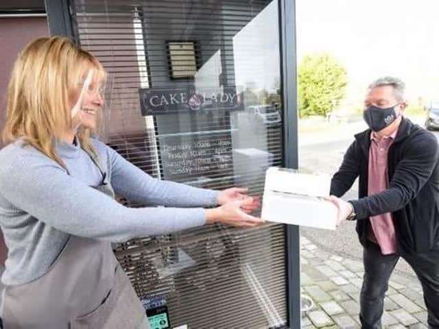 Joanna Lough from The Cake Lady shop in Hutton offers click and collect services in lockdown