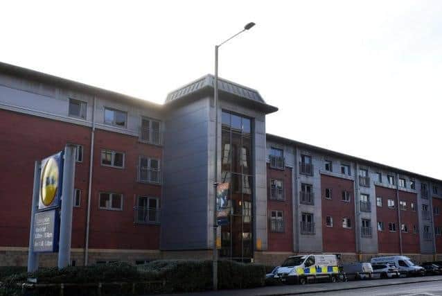 Adam Le Roi, 25, was found with multiple stab wounds to the chest after police were called to Kayley House in New Hall Lane on Sunday, November 15. (Photo by David Nelson)