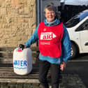 Clare Hyde pictured on one of this week's fund-raising walks